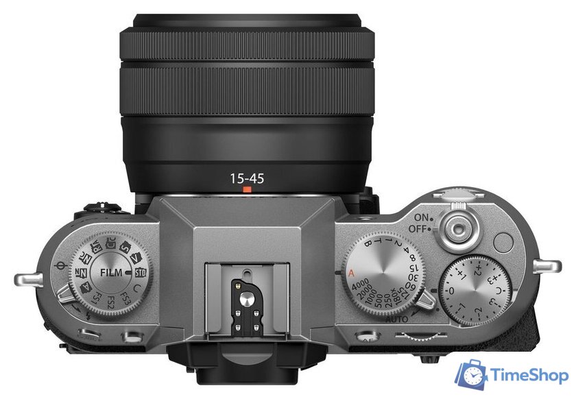 Беззеркальный фотоаппарат Fujifilm X-T50 Kit 15-45mm (серебристый) - Изображение №3 — Интернет-магазин Time-Shop