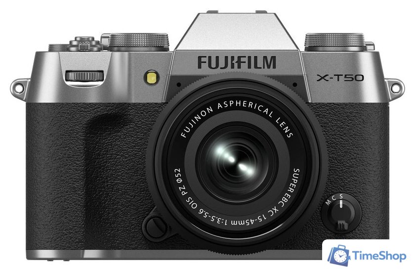 Беззеркальный фотоаппарат Fujifilm X-T50 Kit 15-45mm (серебристый) - Изображение №1 — Интернет-магазин Time-Shop