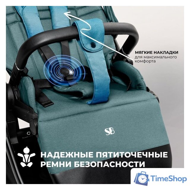 Универсальная коляска Sweet Baby Stella 2в1 (зеленый) - Изображение №8 — Интернет-магазин Time-Shop