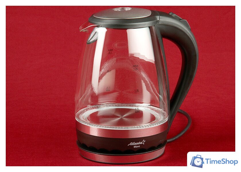 Электрический чайник Atlanta ATH-2463 (черный) - Изображение №2 — Интернет-магазин Time-Shop