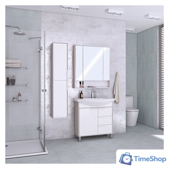  Акватон Шкаф с зеркалом Рико 80 1A215302RIB90 - Изображение №2 — Интернет-магазин Time-Shop