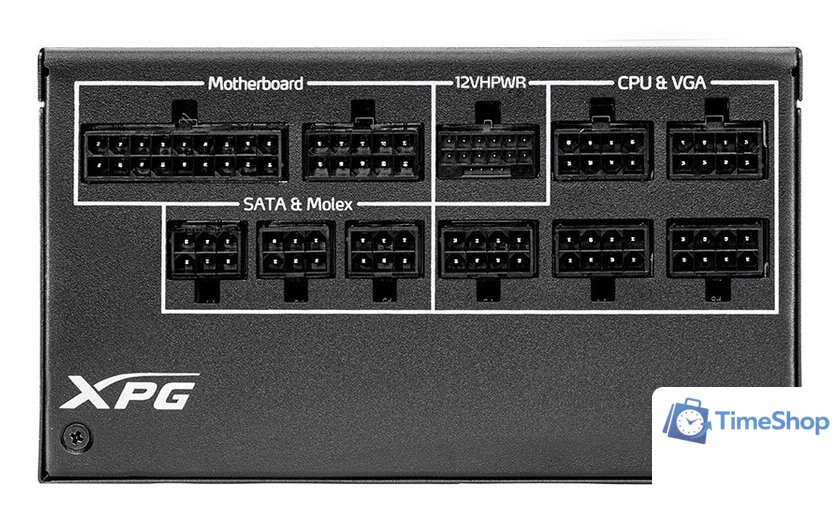 Блок питания ADATA XPG Cybercore II 1000W CYBERCOREII1000P-BKCEU - Изображение №2 — Интернет-магазин Time-Shop