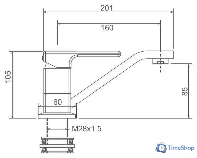Смеситель Gappo G4517-8 - Изображение №2 — Интернет-магазин Time-Shop