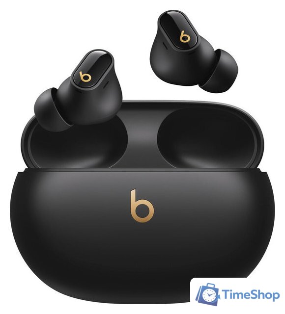 Наушники Beats Studio Buds+ (черный/золотистый) - Изображение №1 — Интернет-магазин Time-Shop