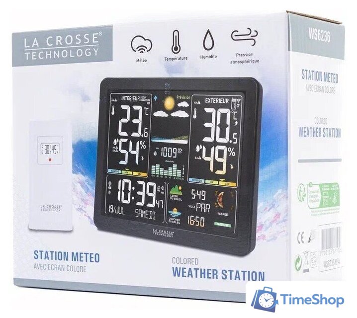 Метеостанция La Crosse WS6236-BLA - Изображение №4 — Интернет-магазин Time-Shop