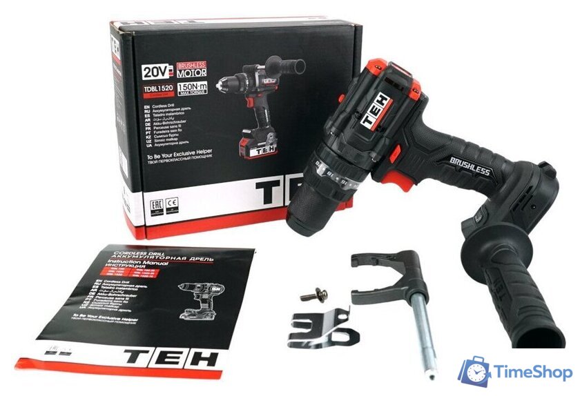 Ударная дрель-шуруповерт TEH TDBL1520 (без АКБ) - Изображение №9 — Интернет-магазин Time-Shop