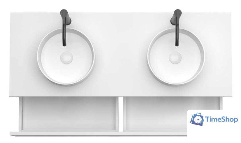  ЗОВ Тумба под умывальник Кито 120 K120LA0MWMC (аттик/белый матовый) - Изображение №3 — Интернет-магазин Time-Shop