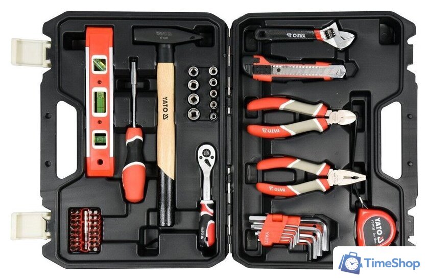 Универсальный набор инструментов Yato YT-38920 (60 предметов) - Изображение №2 — Интернет-магазин Time-Shop
