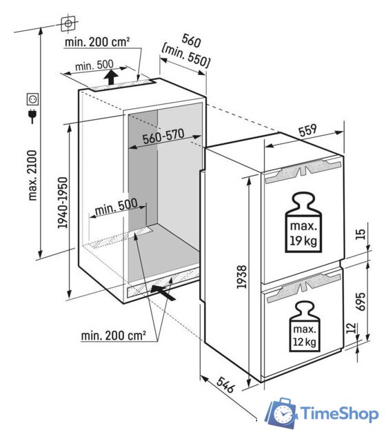 Холодильник Liebherr ICNd 5603 Pure NoFrost - Изображение №19 — Интернет-магазин Time-Shop