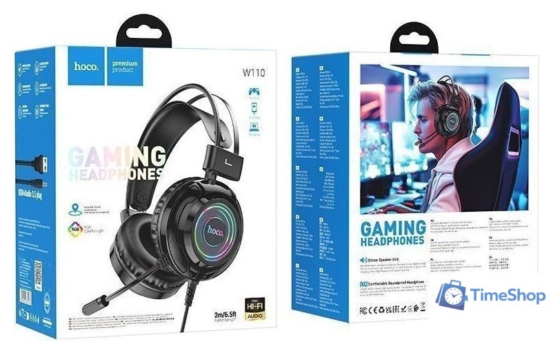 Наушники Hoco W110 (черный) - Изображение №5 — Интернет-магазин Time-Shop