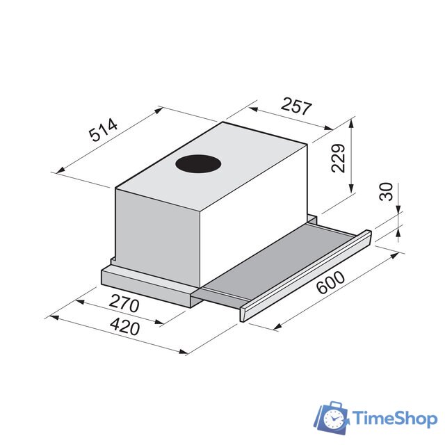 Кухонная вытяжка Freggia CHS3T6X - Изображение №2 — Интернет-магазин Time-Shop