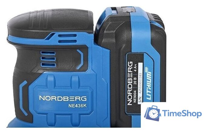 Эксцентриковая шлифмашина Nordberg NE436K (с 1-им АКБ) - Изображение №6 — Интернет-магазин Time-Shop