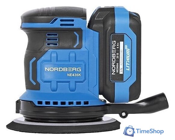 Эксцентриковая шлифмашина Nordberg NE436K (с 1-им АКБ) - Изображение №3 — Интернет-магазин Time-Shop