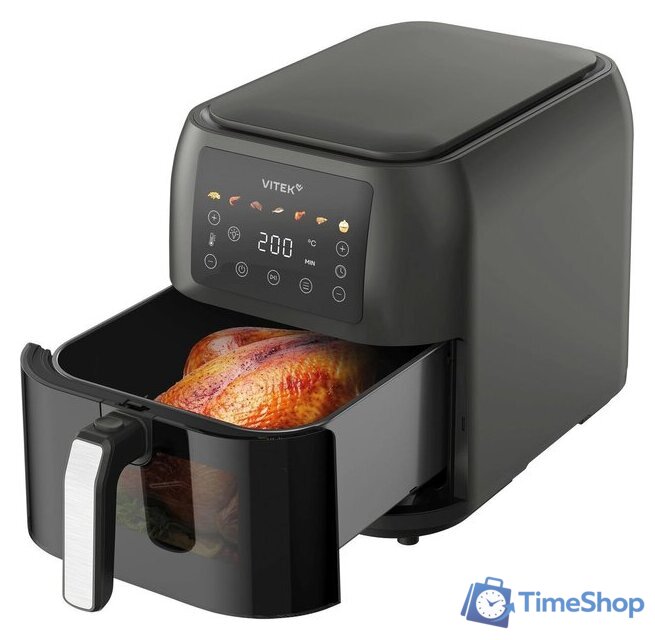 Аэрогриль (аэрофритюрница) Vitek VT-AF8001 - Изображение №3 — Интернет-магазин Time-Shop