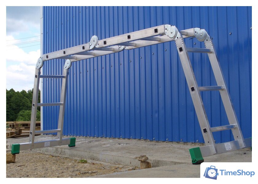 Лестница-трансформер Алюмет 4-х секционная Т 455 4х5 - Изображение №7 — Интернет-магазин Time-Shop