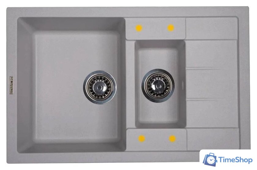 Кухонная мойка Ecoshtein Rechteck 781.5 (серый шелк) - Изображение №1 — Интернет-магазин Time-Shop