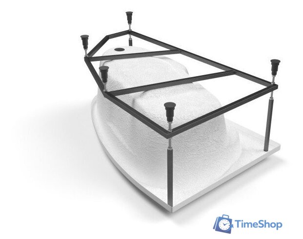 Ванна Cersanit Joanna 150x95 R (с каркасом) - Изображение №4 — Интернет-магазин Time-Shop