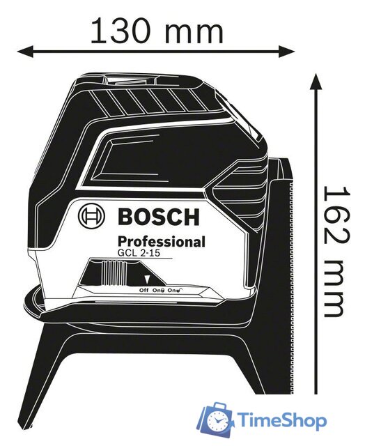 Лазерный нивелир Bosch GCL 2-50 Professional 0601066F01 (RM1 + BM3 + LR6) - Изображение №2 — Интернет-магазин Time-Shop