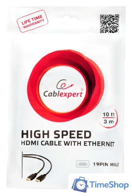 Кабель Cablexpert CC-HDMI4-W-10 - Изображение №3 — Интернет-магазин Time-Shop