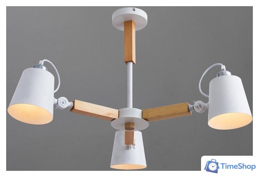 Люстра средней высоты Arte Lamp Oscar A7141PL-3WH - Изображение №2 — Интернет-магазин Time-Shop