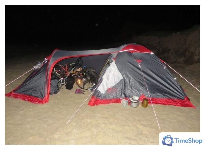 Экспедиционная палатка TRAMP Cave 3 v2 (серый) - Изображение №3 — Интернет-магазин Time-Shop