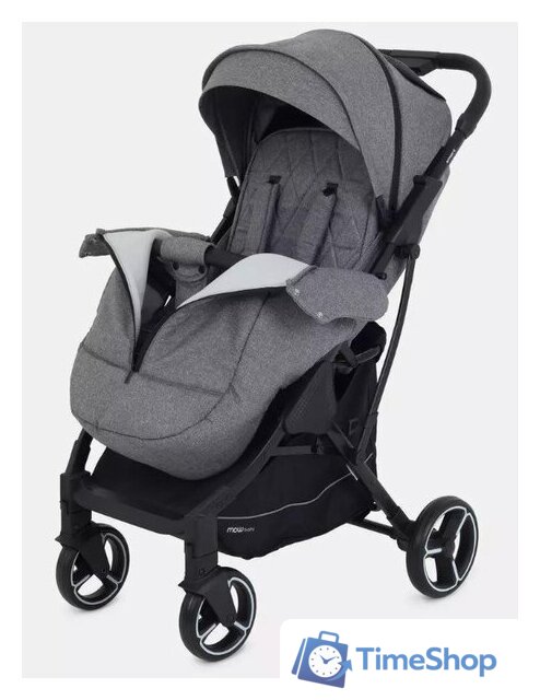 Коляска прогулочная «книга» Rant MOWbaby Smart 2023 MB101 (grey) - Изображение №4 — Интернет-магазин Time-Shop