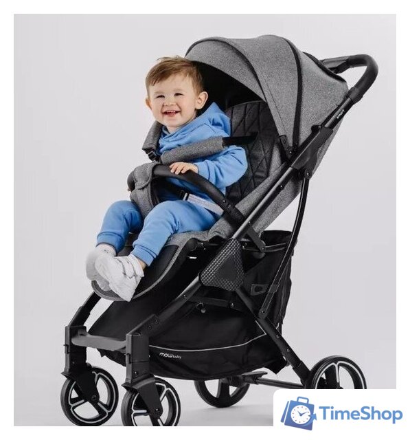 Коляска прогулочная «книга» Rant MOWbaby Smart 2023 MB101 (grey) - Изображение №19 — Интернет-магазин Time-Shop