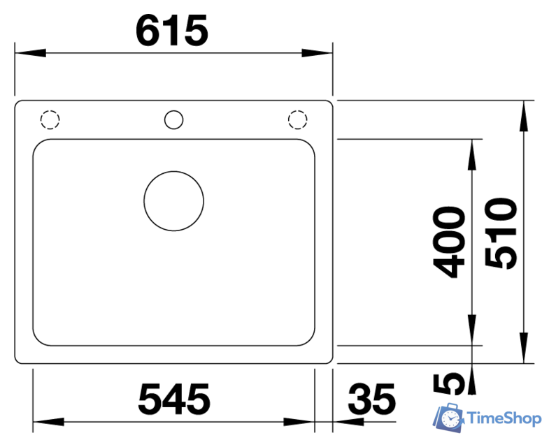 Кухонная мойка Blanco Naya 6 519644 (серый беж) - Изображение №2 — Интернет-магазин Time-Shop