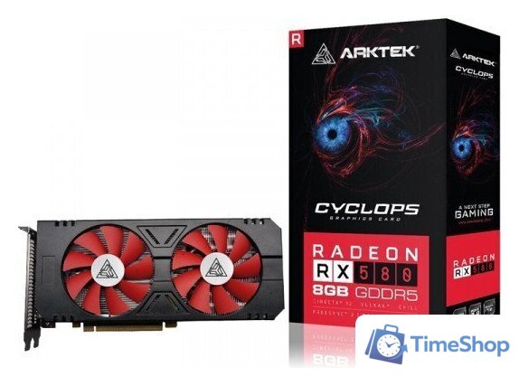 Видеокарта Arktek Cyclops Radeon RX 580 8GB GDDR5 V4 AKR580D5S8GH1 - Изображение №4 — Интернет-магазин Time-Shop