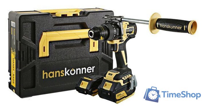 Ударная дрель-шуруповерт Hanskonner HCD18165BLI (с 2-мя АКБ, кейс) - Изображение №1 — Интернет-магазин Time-Shop