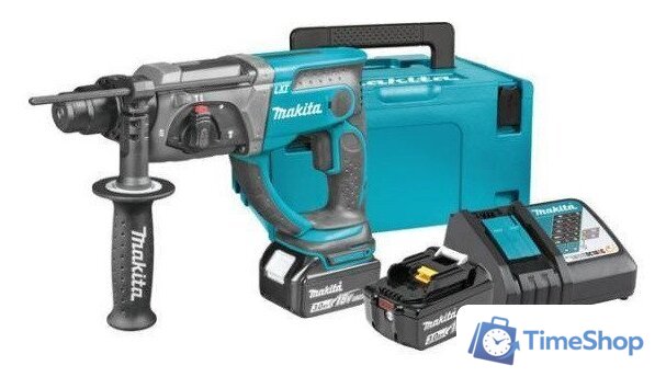 Перфоратор Makita DHR202RFJ (с 2-мя АКБ, кейс) - Изображение №1 — Интернет-магазин Time-Shop