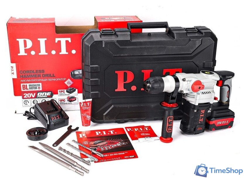 Перфоратор P.I.T. PBH20H-26A/1 (с 1-им АКБ, кейс) - Изображение №20 — Интернет-магазин Time-Shop