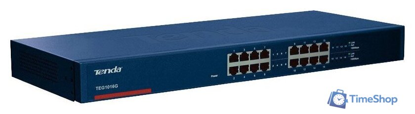 Неуправляемый коммутатор Tenda TEG1016G - Изображение №1 — Интернет-магазин Time-Shop