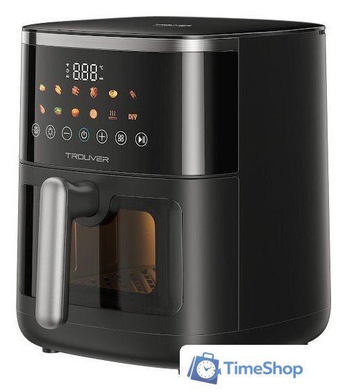 Аэрогриль (аэрофритюрница) Trouver Air Fryer FD10 Pro Max (черный) - Изображение №12 — Интернет-магазин Time-Shop