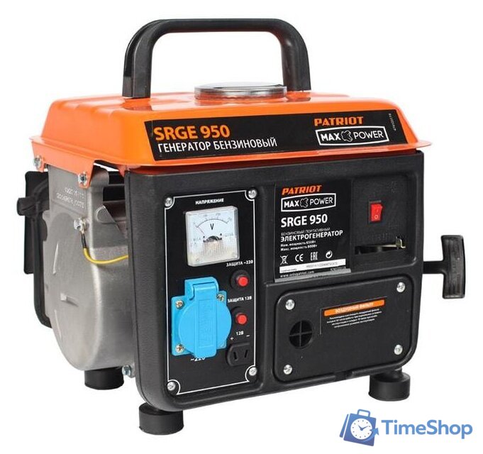 Бензиновый генератор Patriot Max Power SRGE 950 - Изображение №1 — Интернет-магазин Time-Shop
