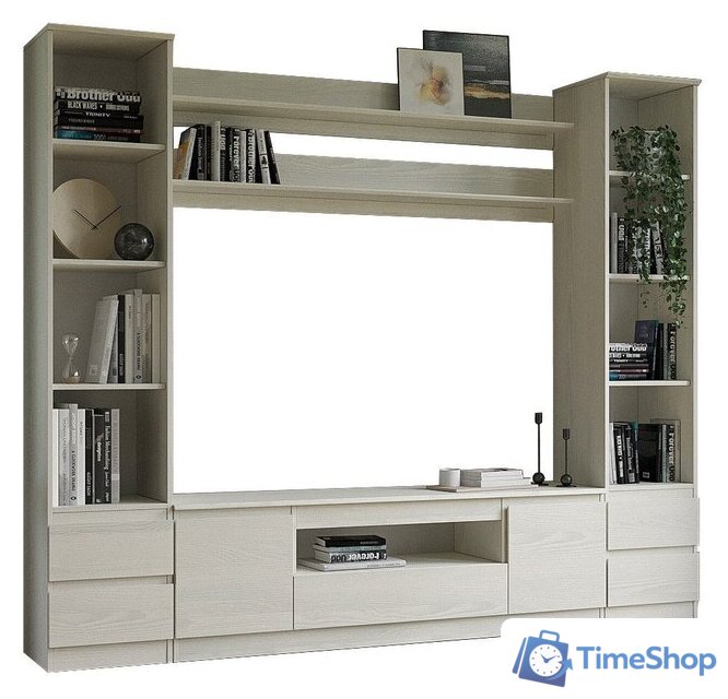 Стенка Евва Турин №2 (ясень снежный) - Изображение №1 — Интернет-магазин Time-Shop