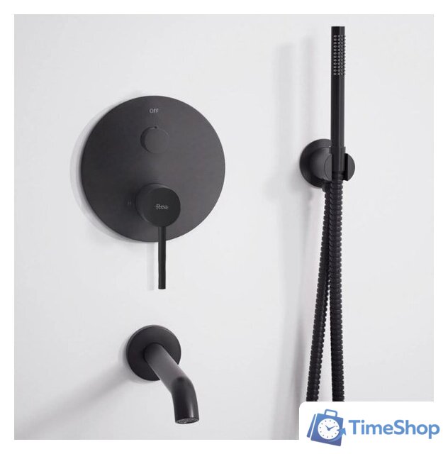 Душевая система  Rea Lungo REA-P4112 (черный) - Изображение №5 — Интернет-магазин Time-Shop