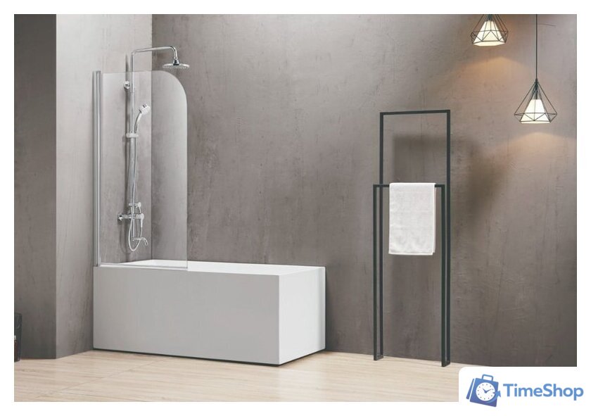 Стеклянная шторка для ванны Adema NFA-621 (прозрачное стекло) - Изображение №1 — Интернет-магазин Time-Shop