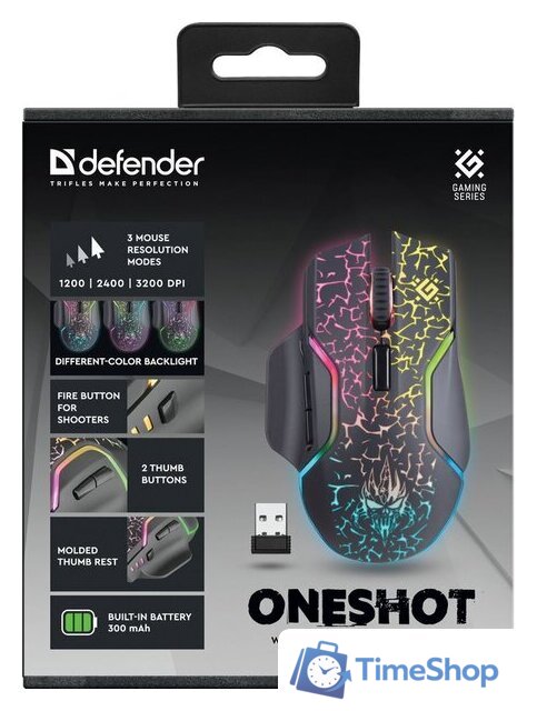 Игровая мышь Defender Oneshot GM-067 - Изображение №9 — Интернет-магазин Time-Shop