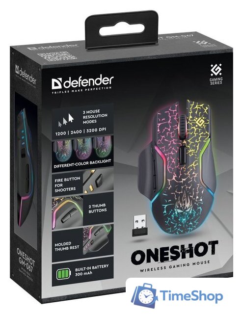 Игровая мышь Defender Oneshot GM-067 - Изображение №7 — Интернет-магазин Time-Shop