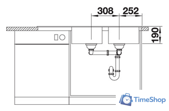 Кухонная мойка Blanco Legra 8 S (кофе) - Изображение №4 — Интернет-магазин Time-Shop