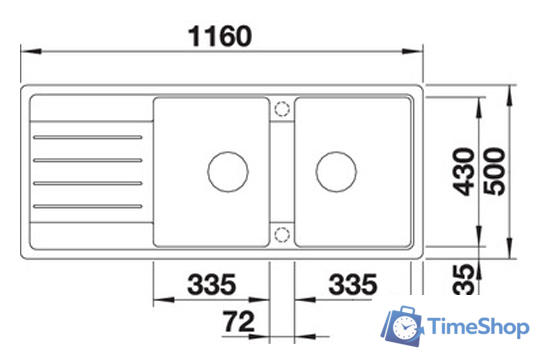 Кухонная мойка Blanco Legra 8 S (кофе) - Изображение №2 — Интернет-магазин Time-Shop
