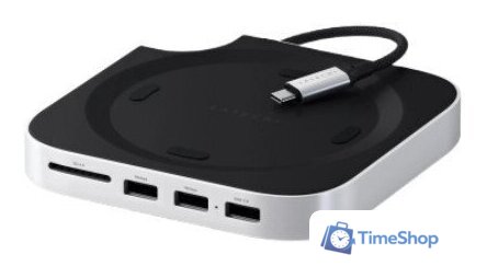 Док-станция Satechi Mac Mini M4 Stand & Hub with SSD Enclosure ST-GNMMES - Изображение №1 — Интернет-магазин Time-Shop