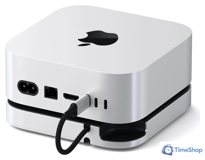 Док-станция Satechi Mac Mini M4 Stand & Hub with SSD Enclosure ST-GNMMES - Изображение №3 — Интернет-магазин Time-Shop