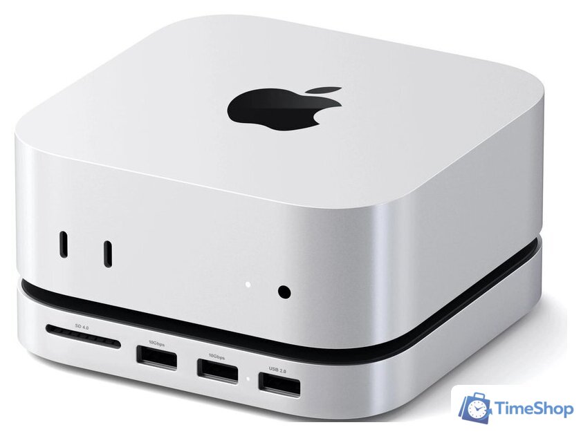 Док-станция Satechi Mac Mini M4 Stand & Hub with SSD Enclosure ST-GNMMES - Изображение №4 — Интернет-магазин Time-Shop