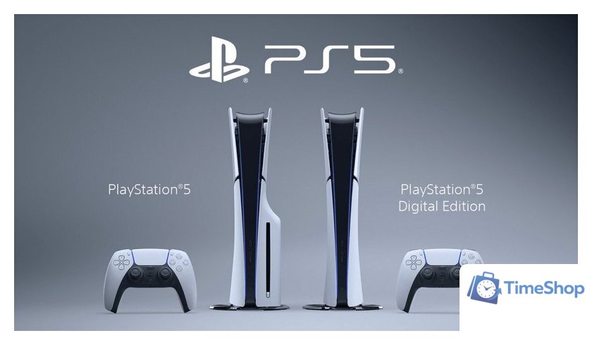 Игровая приставка Sony PlayStation 5 Slim CFI-20XX (1 ревизия, с дисководом, 2 геймпада) - Изображение №6 — Интернет-магазин Time-Shop