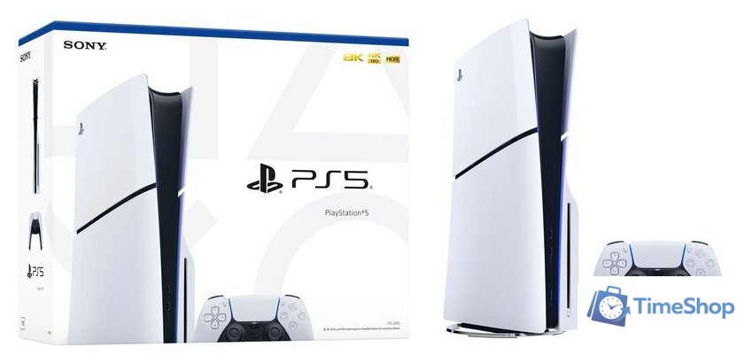 Игровая приставка Sony PlayStation 5 Slim CFI-20XX (1 ревизия, с дисководом, 2 геймпада) - Изображение №5 — Интернет-магазин Time-Shop