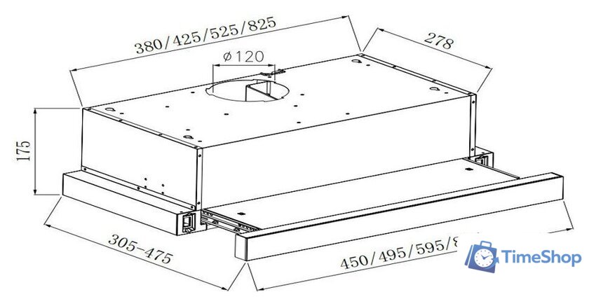 Кухонная вытяжка Weissgauff TEL 600 2M White Glass - Изображение №2 — Интернет-магазин Time-Shop