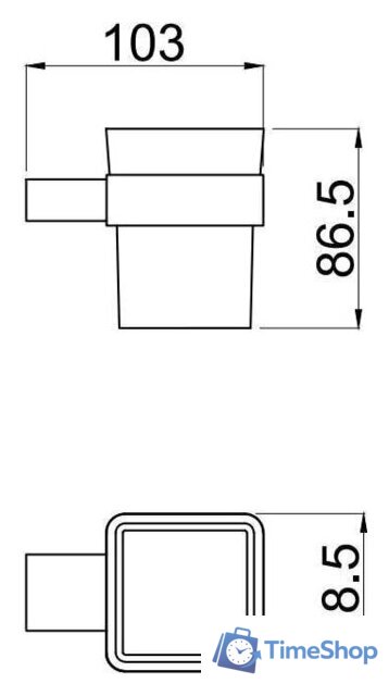 Стакан для зубной щетки и пасты Allen Brau Infinity 6.21002-31 - Изображение №2 — Интернет-магазин Time-Shop