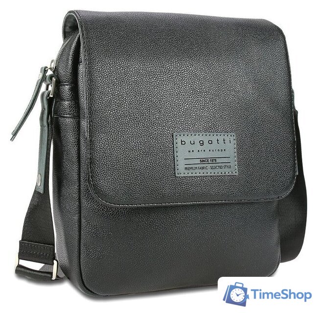 Мужская сумка Bugatti Moto D 49836201 (черный) - Изображение №1 — Интернет-магазин Time-Shop
